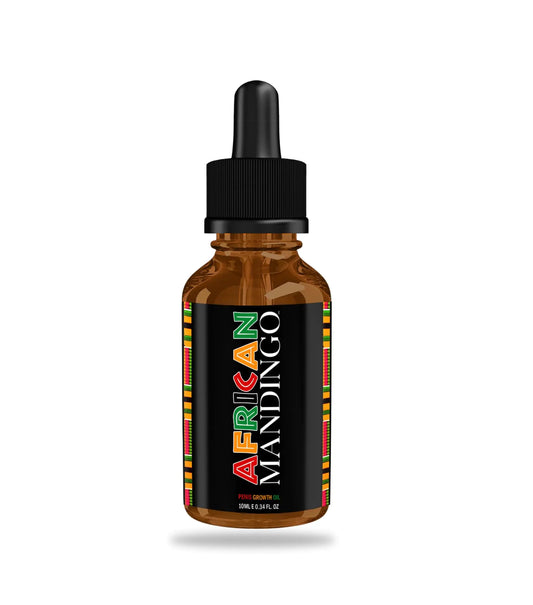 African Mandingo - Penis Enlarger and Dick Growth Massage Oil Grow a Longer and Thicker Penis Grow Penis and Increase Size Penile Enlargement and Extender for Men 10ml